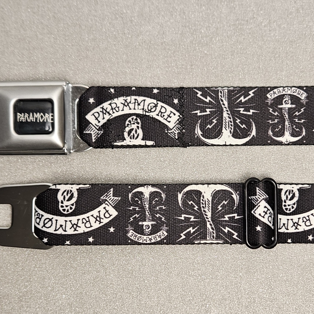 Buckle-Down Paramore Black Belt with Silver Buckle - Picture 3 of 5